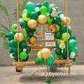 Jungle Safari موضوع البالون بالون Garland Animal Balloons